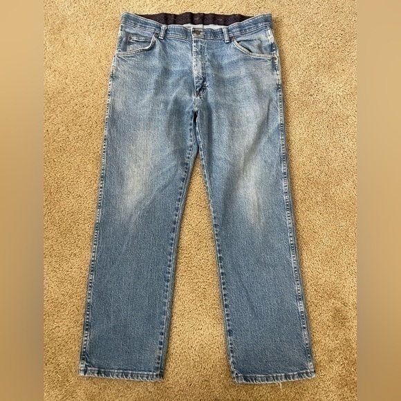 Wrangler‎ Jeans Regular Fit Denim Pants Classic Relaxed Blue 38x29 - Picture 6 of 8